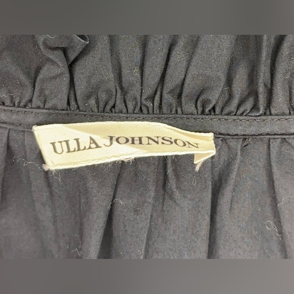 Ulla Johnson Size 8 Puffy Sleeve Tie Elegant Black Women's Dress - Picture 13 of 14